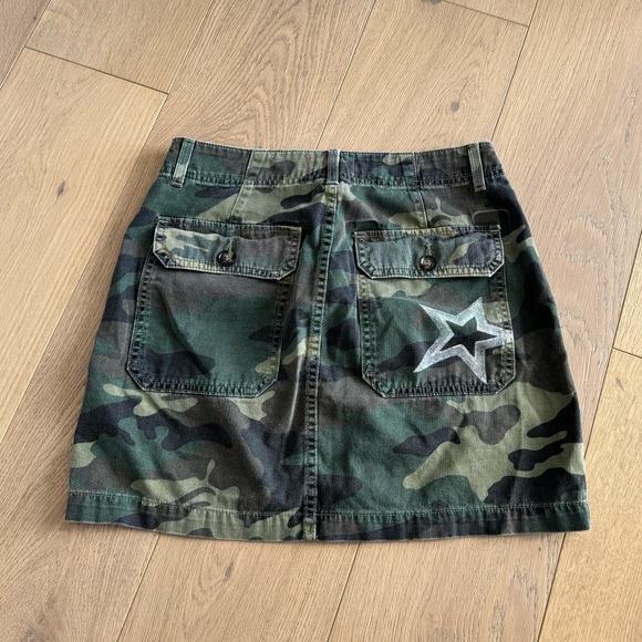 Sundry 100% cotton Camo mini skirt Green Woman’s size 27 - Picture 3 of 5